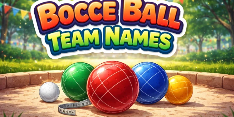 Bocce Ball Team Names